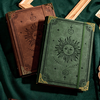 Carnet de notes A5 en cuir vert/marron style médiéval à feuilles mobiles, 120 feuilles, NAB30, options de couleur personnalisées, cadeau, vente en gros Shuangluo