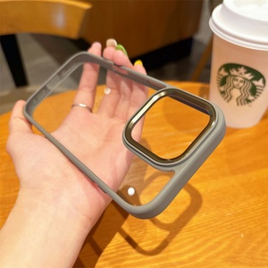 High Quality Phone case for 16promax Gold <b>Shield</b> Transparent 16plus Phone Case for iPhone 15pro <b>Protective</b> Case - Product Image 1