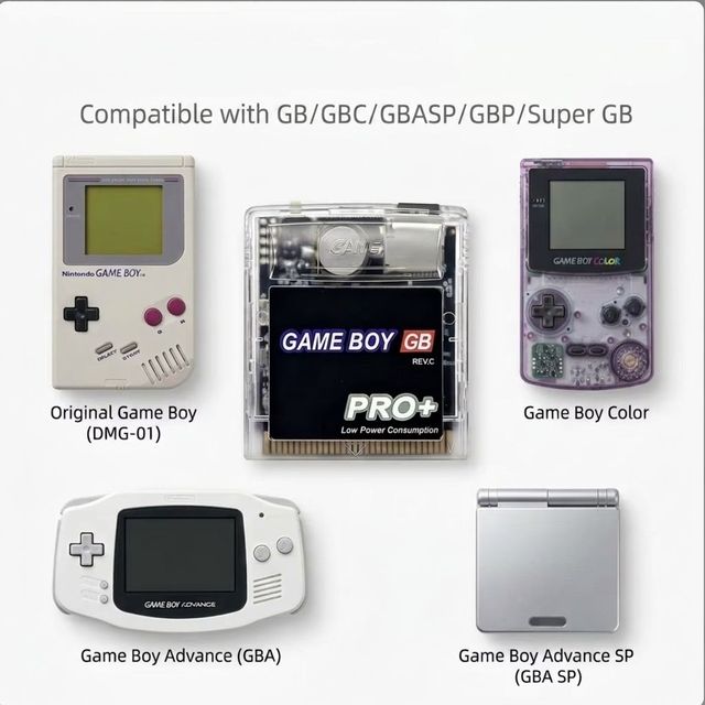OS V4 PRO+ GB Flash Cartridge Card Burner Programmer Battery Save Compatible Game Boy GBC GBA SP GBP Retro Console