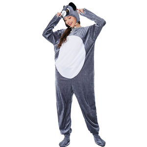 Disfraces de Halloween para adultos, disfraces peludos de animales, pijamas de Tigre, disfraces de escenario - Product Image 4