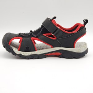 Sandales d'été noires et rouges à bout fermé pour garçons - Chaussures de randonnée pour enfants en maille respirante avec semelle EVA antidérapante et imperméable - Product Image 3