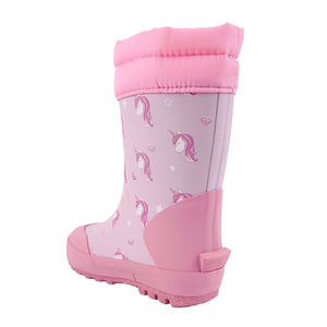 Pour chaussures chaudes imperméables à la neige Tie Top Warm Lined <span class=keywords><strong>Wellington</strong></span> Boots Kids Snow Shoes - Product Image 2