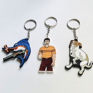 Cadeaux promotionnels, échantillons gratuits, porte-clés en silicone souple personnalisé avec anneaux en PVC - Product Image 4