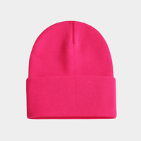Bonnet d'hiver personnalisable brodé en 3D, tricot épais 90g, pour hommes, femmes et amateurs de plein air