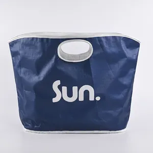 Lead-free Tropical Beach Vacations Large Reusable Beach Laminated Pp Woven Bag Manufacturer