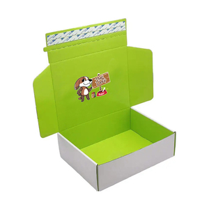 Custom Eco-friendly Recycled Corrugated Board Resealable Rigid Boxes Embossing Matt Lamination Tear Open Small <strong>Dog</strong> Pet Food - Product Image 4