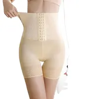 Nueva Alta cintura pecho plano de ángulo bragas Abdomen Post-parto cintura-cadera de talla grande escultura transpirable cuerpo pantalones de seguridad