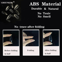 Ongles artificiels à marque privée, capsules en gel X Gelly, faux ongles à presser, capsules en gel souple transparentes à couverture complète