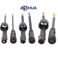 AOHUA 12V 6A/8A Batterie au lithium PWM Contrôleur de lampadaire Connecteur étanche M14 3pin Pré-moulé Mâle Femelle IP65