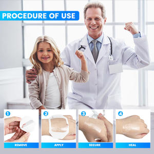 V fissaggio della medicazione per ferite trasparente impermeabile catetere a farfalla puntura medicazione IV - Product Image 4