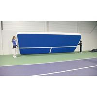 Mur gonflable de tennis de Funworldsport DWF avec le mur d'entraînement de double jeu de tennis de support