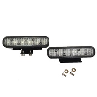 Lumière ionique de haute qualité pour moto et voiture, bleu glace/bleu neige, 6 LED, 18W, ultra-lumineuse, modèle K6 OLIVER, compatible 12-24V