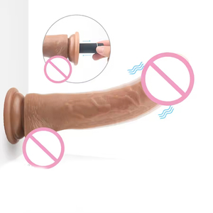 Kadınlar İçin Güçlü Vakumlu Silikon Kauçuk Penis Seks Oyuncağı Titreşimli Yapay Penis Askılı İntim Kontrol Yapay Penisleri - Product Image 1