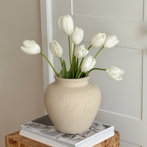 Vaso in <span class=keywords><strong>Ceramica</strong></span> Stile Wabi-sabi, Terracotta Invecchiata, Decorazione Casa, per Fiori e Composizioni Floreali, Vaso Idroponico in <span class=keywords><strong>Ceramica</strong></span> - Product Image 2