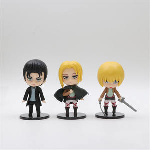 Nouveau Style 6 pièces ensemble <span class=keywords><strong>Shingeki</strong></span> <span class=keywords><strong>no</strong></span> <span class=keywords><strong>Kyojin</strong></span> figurines ensemble Q version modèle attaque sur Titan Anime figurines - Product Image 3