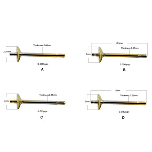 Beadsnice Scrolls <strong>Back</strong> 14K Yellow Gold Ear <strong>Locking</strong> <strong>Earring</strong> <strong>Back</strong> &amp; 14k Gold Stud <strong>Earring</strong> - Product Image 6