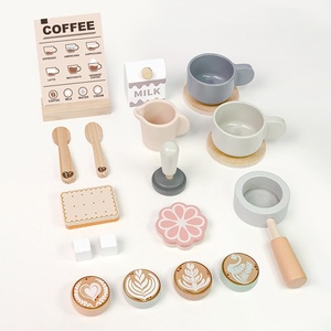 <span class=keywords><strong>Juguete</strong></span> de Madera Qiaike Montessori, Mini Cafetera de <span class=keywords><strong>Juguete</strong></span>, Juego de Imitación para Niños, Accesorios de Cocina - Product Image 2