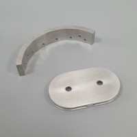 Asiento de Conexión Hueco de Aluminio Anodizado para Mecanizado CNC, Herraje Giratorio Mecánico Industrial
