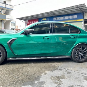 2021 + pour BMW M3 M4 G80 G82 Kit de carrosserie de Style CF-A haute qualité en Fiber de carbone sèche échappement avant lèvre latérale jupe arrière diffuseur <span class=keywords><strong>Auto</strong></span> - Product Image 5