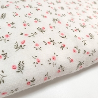 Harga Grosir Kain Flanel dari Produsen China, Kain Flanel untuk Baju Bayi dengan Motif Bunga Lucu, Kain Fleece TC Katun 150gsm, Gulungan Kain Flanel