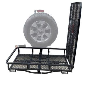 <span class=keywords><strong>Porte</strong></span>-bagages pliable pour attelage arrière de 2 pouces, capacité de <span class=keywords><strong>500</strong></span> lb, panier à bagages avec support de toit, support d'attelage pour toit de voiture - Product Image 6