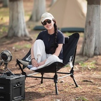 Chaise pliante de salon réglable pour l'extérieur, fauteuil inclinable ultra-léger en alliage d'aluminium, portable pour le camping, la plage et l'intérieur