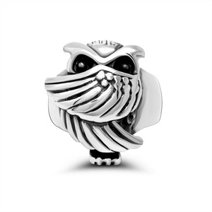 Owl Animal Shape <b>Titanium</b> Steel <b>Ring</b> Unisex Fashion Jewelry Gift SA525 - Product Image 1