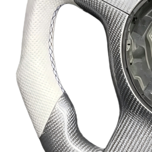 Volant en cuir et fibre de carbone style M Sport (ancien modèle vers nouveau) pour <span class=keywords><strong>BMW</strong></span> Série 3, Série 5, E46, M3, M6, E61, E62, E63 – Amélioration de l'intérieur - Product Image 6