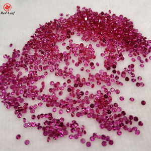 Redleaf Jewelry Loose Gem stone Synthetic Corundum 2 # &lt;span class=keywords&gt;&lt;strong&gt;Ruby&lt;/strong&gt;&lt;/span&gt; Round 1mm-4mm Größen bereich Natürlich aussehender künstlicher Edelstein - Product Image 6