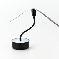 Ventilateur anti-mouches électrique portable 2 en 1 pour l'intérieur et l'extérieur, avec lame souple en ABS et lampe, éloigne les mouches et les insectes