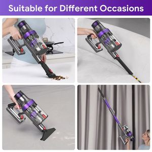 เครื่องดูดฝุ่นอัจฉริยะติด S702ไร้สาย BLDC570W สำหรับพรมในบ้าน & รถยนต์ทำความสะอาดในครัวเรือนแบบใช้มือถือ - Product Image 5