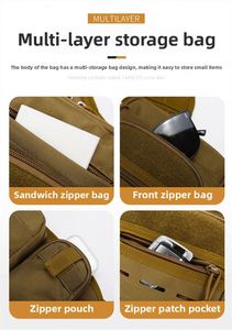 Sac de voyage personnalisé avec logo, léger et pratique, sac à bandoulière pour homme, idéal pour le cyclisme en plein air, sac d'hydratation imperméable - Product Image 4