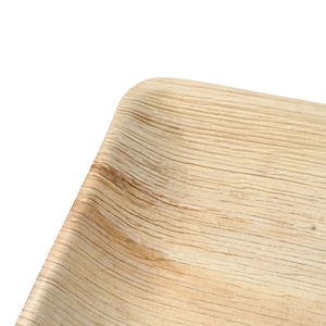 Assiette carrée 20x20 cm en feuille de palmier, idéale pour le thé de l'après-midi et les collations, de haute qualité et très tendance - Product Image 3