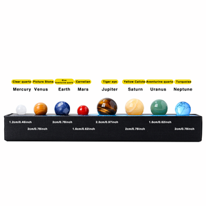 Set di 8 Sfere di Cristallo Naturale Lucidate, Sistema Solare, Pietre Assortite in Scatola per Regalo e Decorazione - Product Image 2
