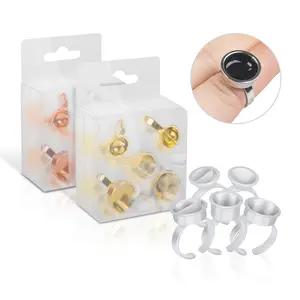Un ensemble de 5 modèles tasses en métal Microblading anneau <span class=keywords><strong>rose</strong></span> tasse d'encre de <span class=keywords><strong>tatouage</strong></span> pour aiguille de <span class=keywords><strong>tatouage</strong></span> fournitures accessoires maquillage outils de <span class=keywords><strong>tatouage</strong></span> - Product Image 1