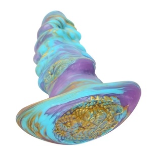 Dildo Súper Grande y Grueso con Forma Europea Americana, Tapón Anal de Dragón Monstruoso Colorido, Expansor de Fantasía, Nuevos Juguetes para Mujeres - Product Image 4