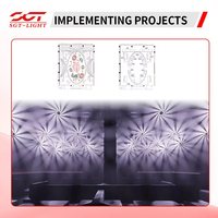 Luz Fresnel Móvil con Zoom LED RGBW 4 en 1 de 150W, Diseño Especial, DMX512 DMA Maestro-Esclavo, para Bodas y Fiestas