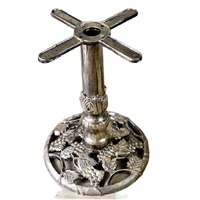 Base de Table à manger en fonte creuse en bronze pour cuisine salon extérieur parc-support de plate-forme de châssis circulaire raisin en métal