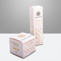 Boîtes d'emballage cosmétiques personnalisées imprimées en gros, boîte en papier texturé écologique à rabat pour produits de beauté