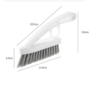 Cepillo para limpiar grietas, cepillo para esquinas de pared, cepillo triangular para grietas, cepillo para suelo de baño, cepillo para inodoro con cerdas rígidas - Product Image 3