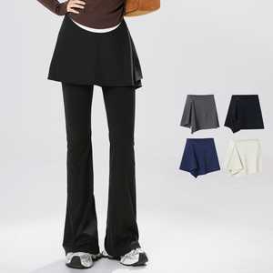 Falda de Ballet de Nailon para Mujer, Falda de Yoga y <span class=keywords><strong>Gimnasia</strong></span> para Adolescentes, Falda de Baile Irregular para Adultos, Faldas Cortas de Baile - Product Image 1