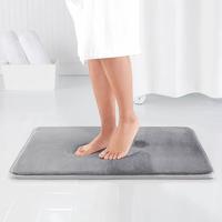 Tapis de bain en mousse à mémoire de forme FIGOO-Polyester, ultra doux, absorbant, antidérapant, séchage rapide, extra épais, lavable en machine