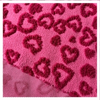 Tissu Jacquard Monochrome en Peluche Tridimensionnel Respirant Tricoté 100% Polyester Poids Moyen, Vente Chaude en Usine