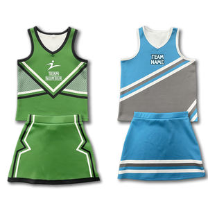 Costumes uniformes de pom-pom girl pour femmes sublimés personnalisés Technique imprimée pour l'entraînement en équipe - Product Image 6