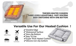 Anjuny Calefacción eléctrica Infrarrojo lejano Cojín de asiento cómodo Impermeable Cojín de terapia plegado al aire libre - Product Image 6