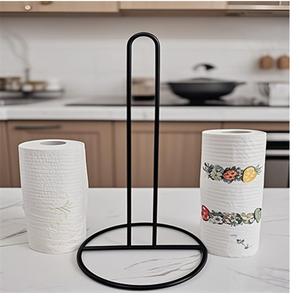 Moderno Dispensador de Papel Toalla y Soporte para Rollo de Plástico de Hierro Forjado Tridimensional para Cocina, Hotel y Oficina - Product Image 4