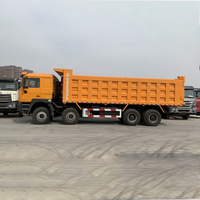 Camion à benne basculante Shacman F3000 8*4 60 tonnes 12 roues d'occasion, moteur WEICHAI 380 ch/430 ch, camions diesel au prix d'usine
