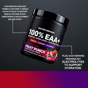 Vente en gros d'apport énergétique continu BCAA Plus Récupération EAA Supplément d'acides aminés Bêta Alanine Caféine sous forme posologique en poudre - Product Image 4