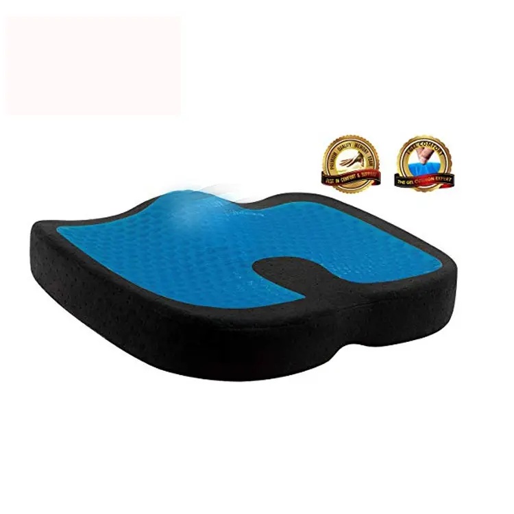 Coccyx Chỉnh Hình Gel Tăng Cường Memory Foam Mát Gel Seat Cushion