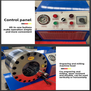 ماكينة تجعيد الخراطيم من 1/4 إلى 2 بوصة، ماكينة تجعيد الخراطيم المطاطية، مناسبة لتصنيع المعدات الهيدروليكية. - Product Image 3